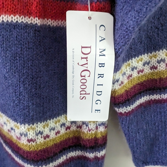 Cambridge Dry Goods Mohair Blend Turtleneck Sweater NWT size Large rare find - Picture 5 of 7